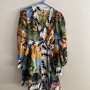 farm rio carioca mini dress - size xsmall